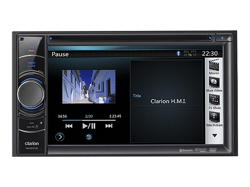 CLARION NAVIGATION 2 DIN Radio DVD für Fiat Ducato 250 ab