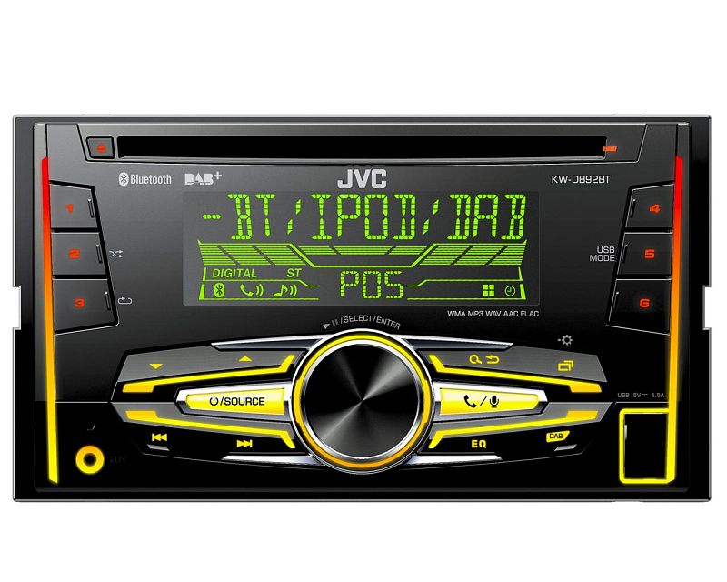 JVC Auto Radio DAB 2 DIN Antenne für Fiat Panda 169 10